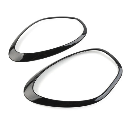 Headlight Ring Bezel Trim Surround Cover For BMW Mini Cooper R60 Countryman Pair