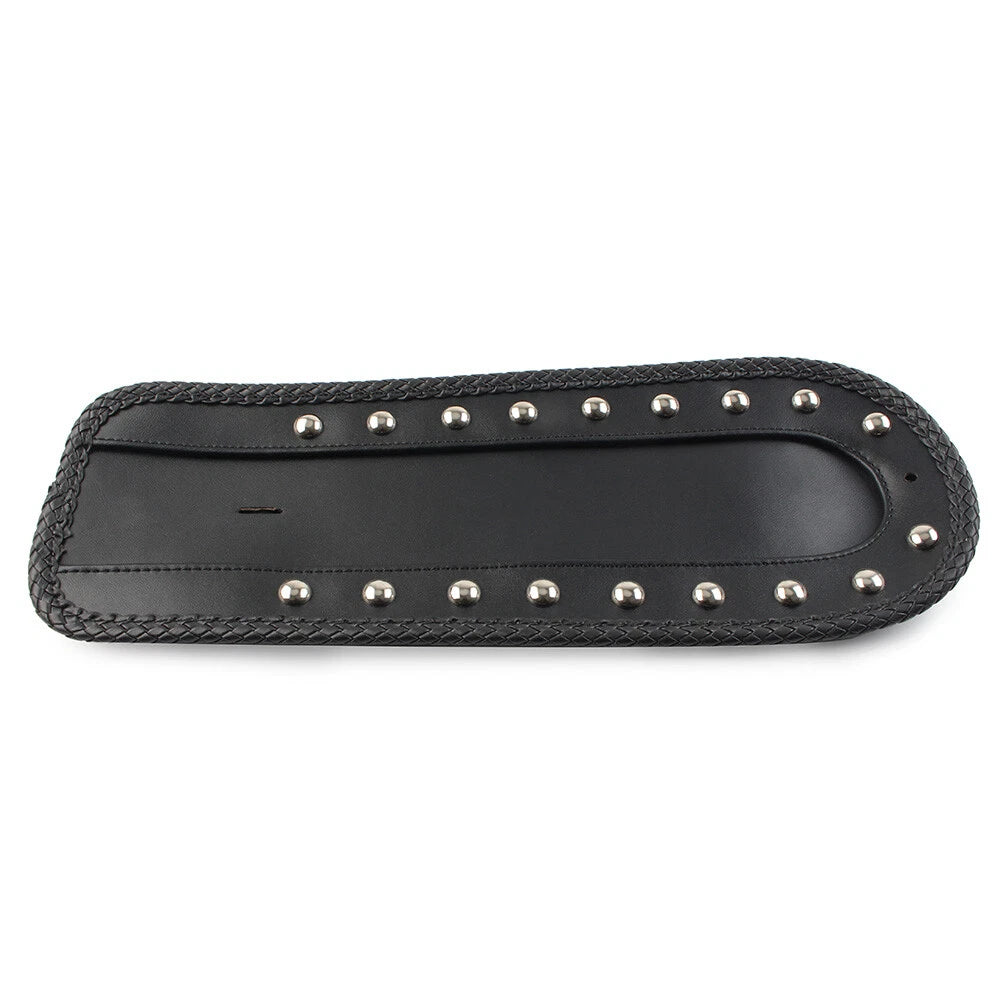 Studded Leather Rear Fender Bib Solo Seat For Harley Sportster XLH 1200 1100 883