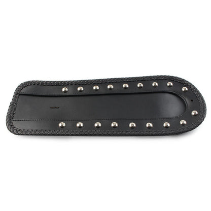 Studded Leather Rear Fender Bib Solo Seat For Harley Sportster XLH 1200 1100 883