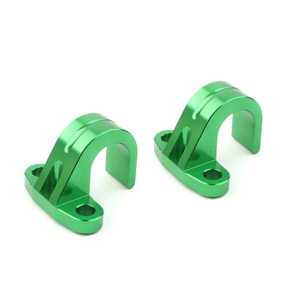 2X Rear Brake Line Hose Cable Guide Clamp For KAWASAKI KX250F KX450 KX450F KX250