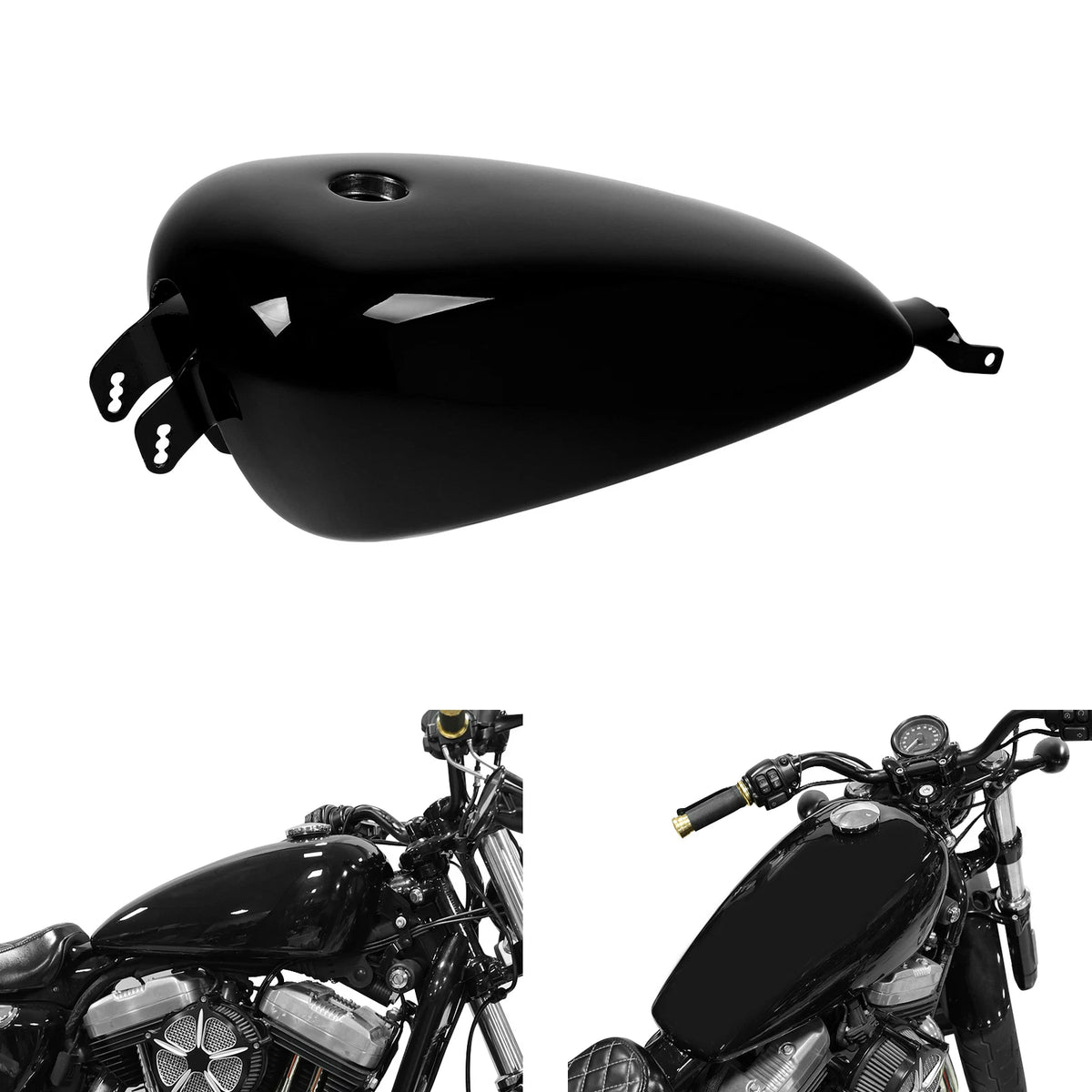 Painted 2.6 Gallon Gas Fuel Tank For Harley Sportster XL883 1200 48 72 07-22 21