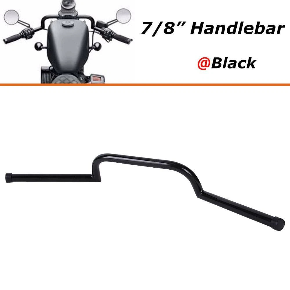 Universal 7/8" Motorcycle Drag Bar Handlebar Fit For Cruiser Chopper Cafe Racer