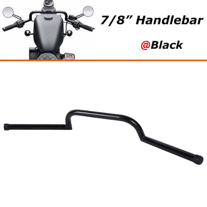 Universal 7/8" Motorcycle Drag Bar Handlebar Fit For Cruiser Chopper Cafe Racer