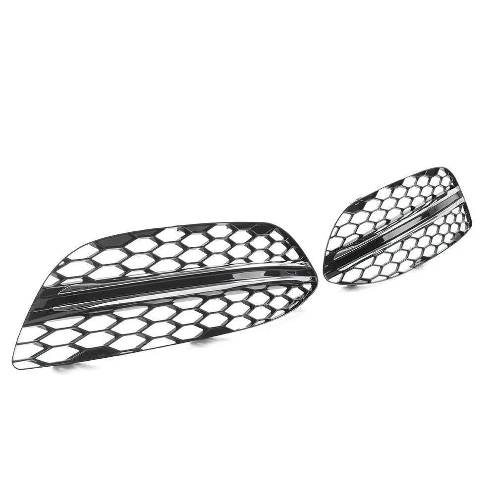 Fog Light Honeycomb Mesh Grilles Cover For Mercedes Benz C Class W205 C300 15-18