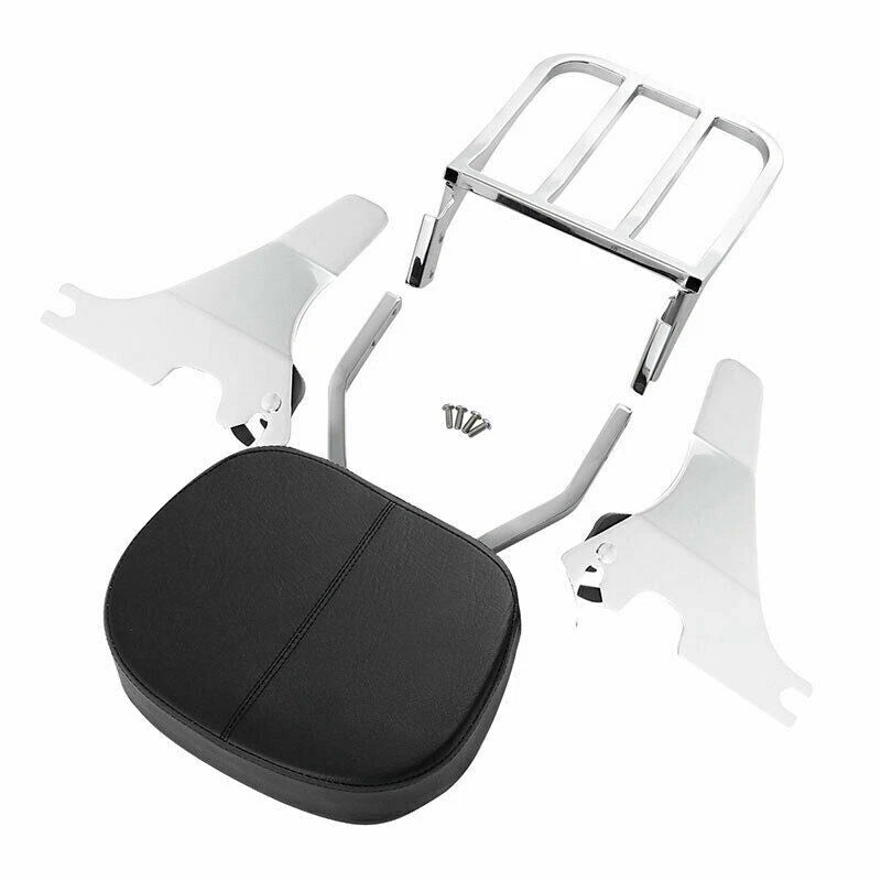 Sissy Bar Backrest Luggage Rack Fit For Harley Sportster 883 1200 48 72 04-22 US