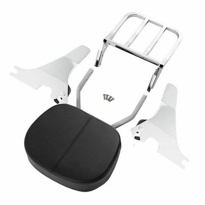 Sissy Bar Backrest Luggage Rack Fit For Harley Sportster 883 1200 48 72 04-22 US