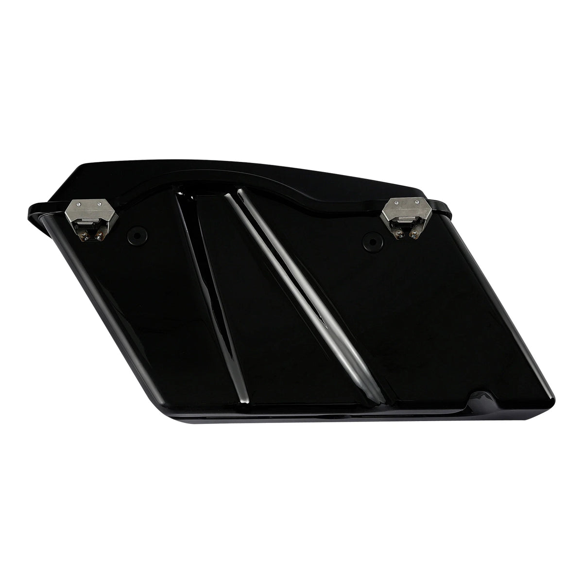 Black Hard Saddlebags & Conversion Bracket Fit For Harley Softail 1984-2017 2016