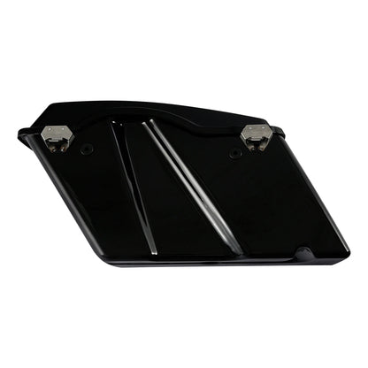 Black Hard Saddlebags & Conversion Bracket Fit For Harley Softail 1984-2017 2016