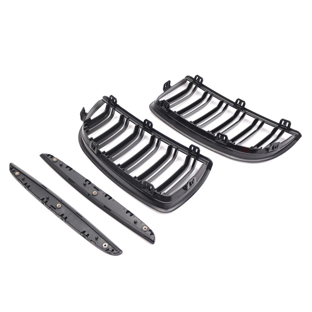 Dual Slat Front Kidney Grille For BMW 3-Series E90 2005-2008 For E91 Wagon 06-08