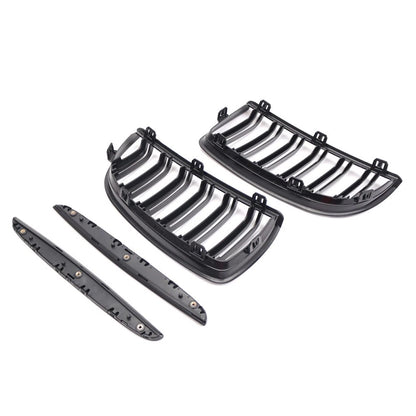 Dual Slat Front Kidney Grille For BMW 3-Series E90 2005-2008 For E91 Wagon 06-08