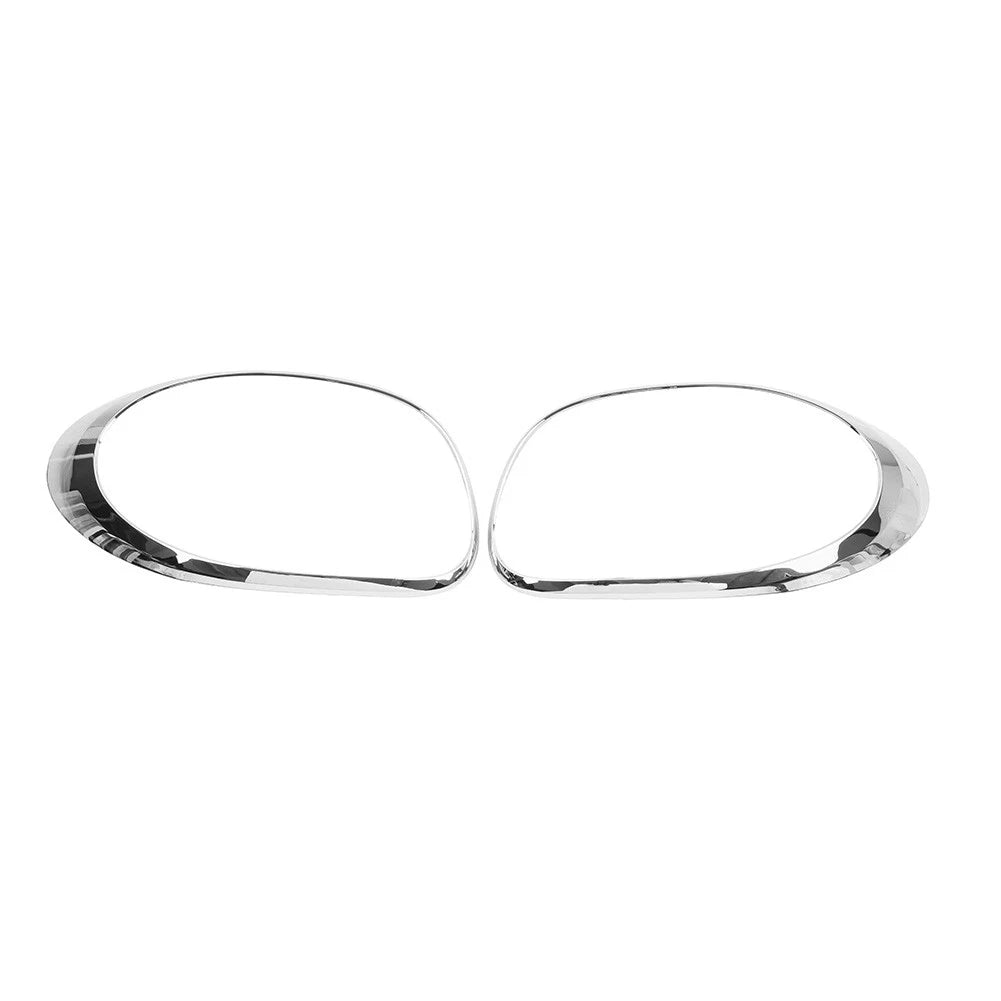 1 Pair Tail Light Bezel Close Out Ring Trim Chrome Fit For Fiat 500L 2014-2020
