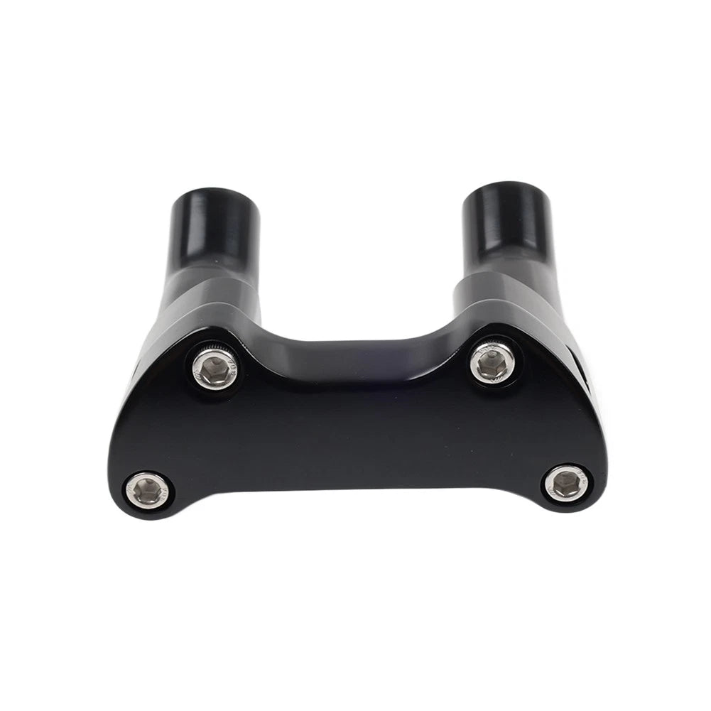 Top Cover 3.5" Handlebar Risers Clamp Black For Harley Dyna Softail Sportster XL