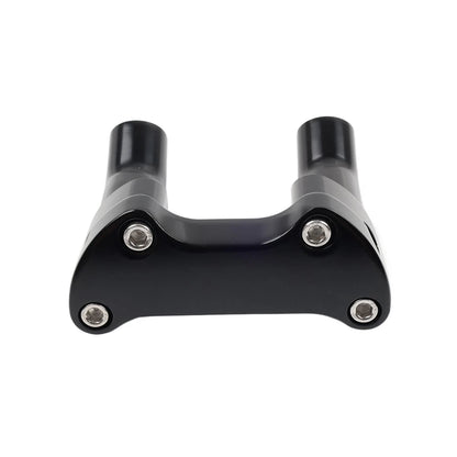 Top Cover 3.5" Handlebar Risers Clamp Black For Harley Dyna Softail Sportster XL