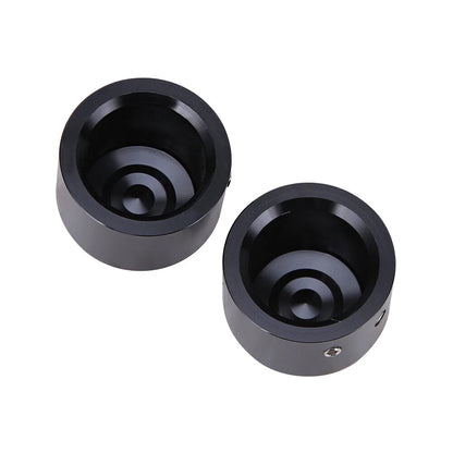 Pair Black Front Axle Nut Cover Cap For Harley Touring Trike ROAD KING ELECTRA