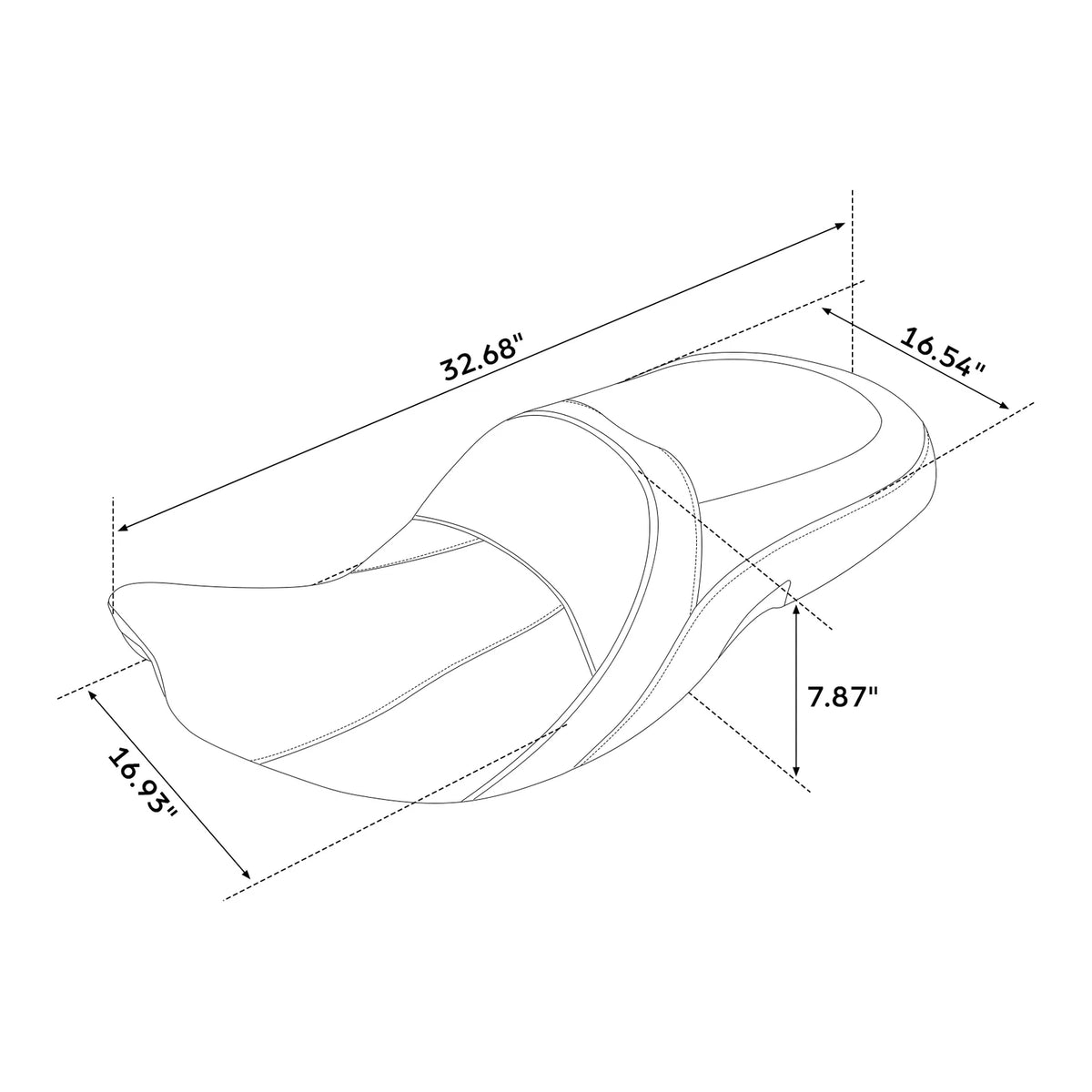 Black Red Rider Passenger Seat Fit For Indian Chieftain 14-25 Dark Horse 16-25