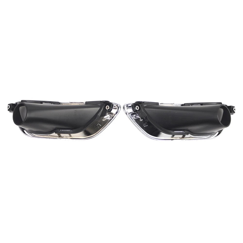 1 Pair Fog Light Lamp Cover Bezel Chrome Trim For Jeep Grand Cherokee 2017-2021