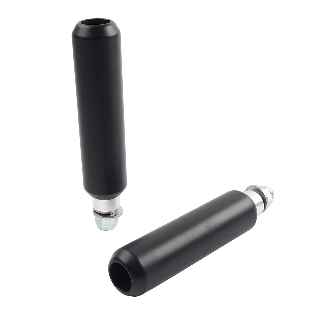6" Left & Right Crash Bar Shock Frame Sliders Mounts For Harley Dyna 2006-2017