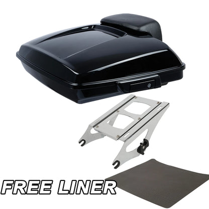 Razor Trunk Backrest Mount Rack Fit For Harley Street Road Glide King 2014-2026