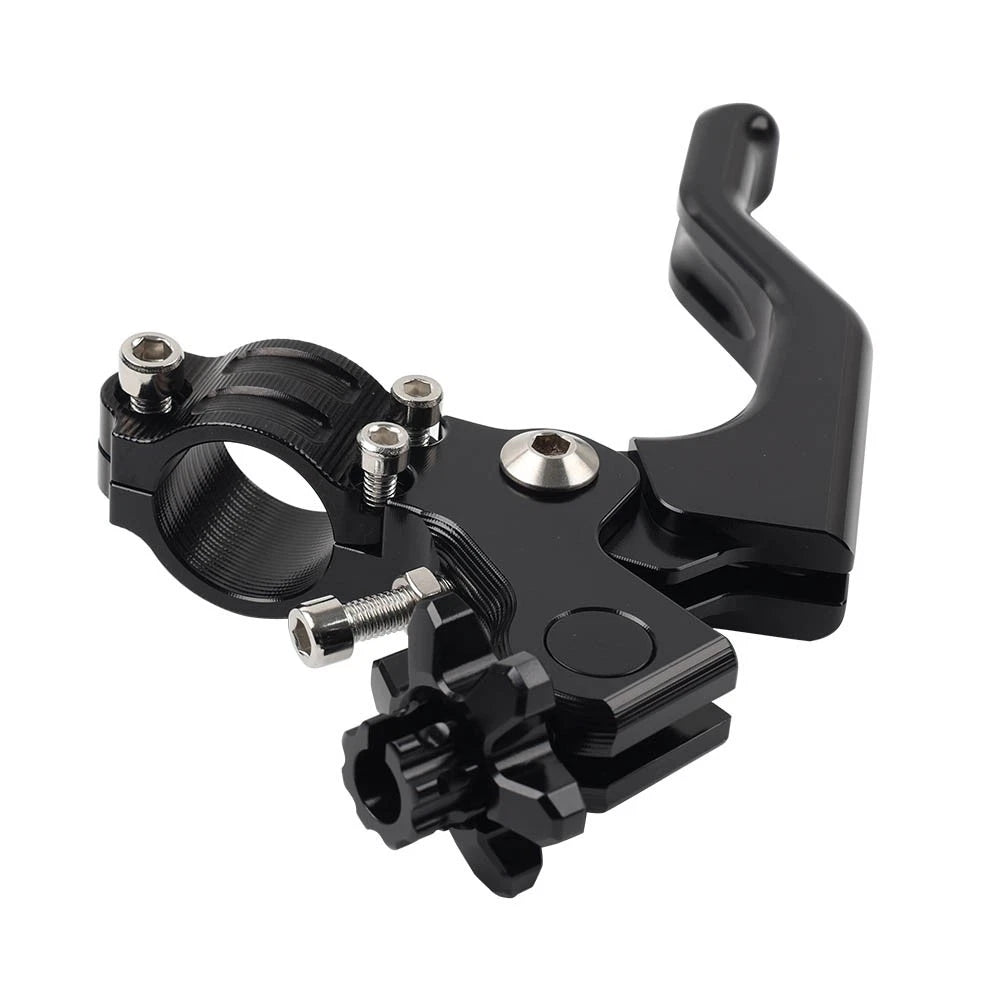 Stunt Clutch Lever Performance Cable Pull 7/8 1 Finger Universal Motorcycle Blk