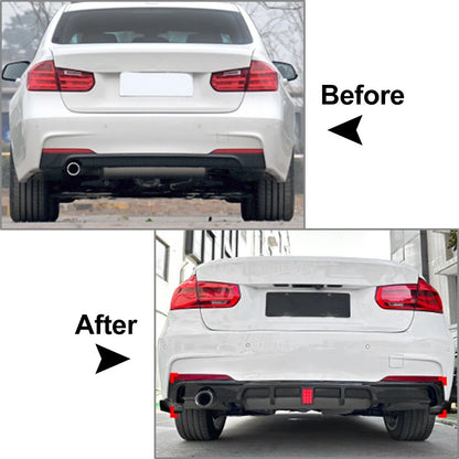 US Rear Bumper Protector Spoiler Lip For BMW 3 Series F31 F35 F30 M Sport 12-19