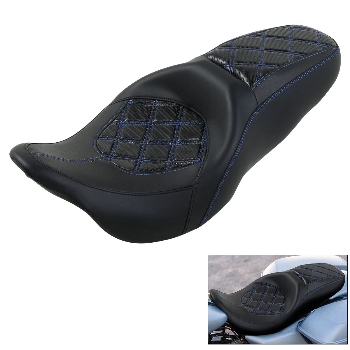 Driver Passenger Pillion Seat Fit For Harley Touring Road Glide King 09-23 10 US