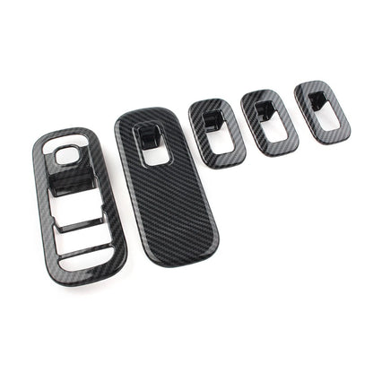 Carbon fiber Door Window Switch Cover Trims For 2019 Mercedes-Benz A-Class