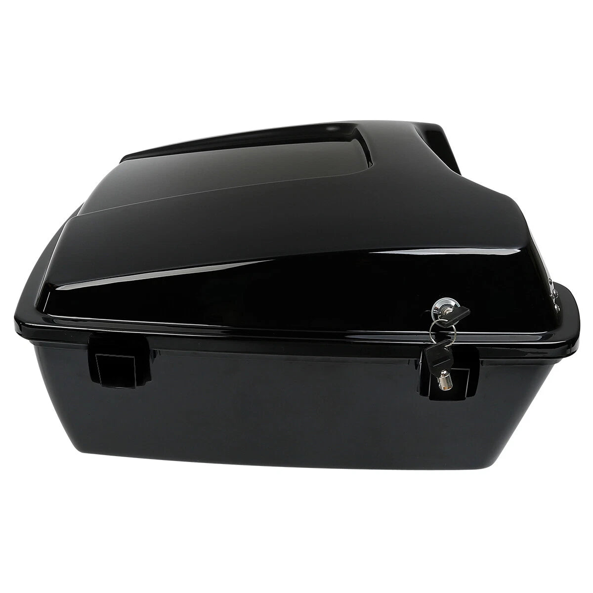 Chopped  Trunk w/ Backrest Fit For Harley Touring Models 1997-2013 12