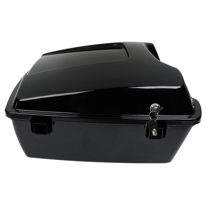 Chopped  Trunk w/ Backrest Fit For Harley Touring Models 1997-2013 12