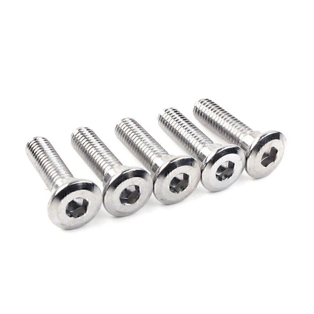 5x M8x30mm x 1.25 Bolts Ti Hex Socket Disc Brake Rotor Screws Fasteners US