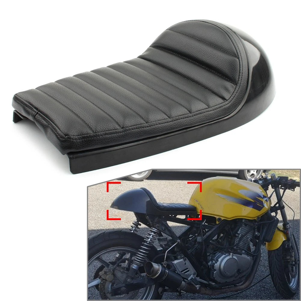 Universal Cafe Racer Retro Seat Pan Base Vintage Cushion FOR Scrambler Black