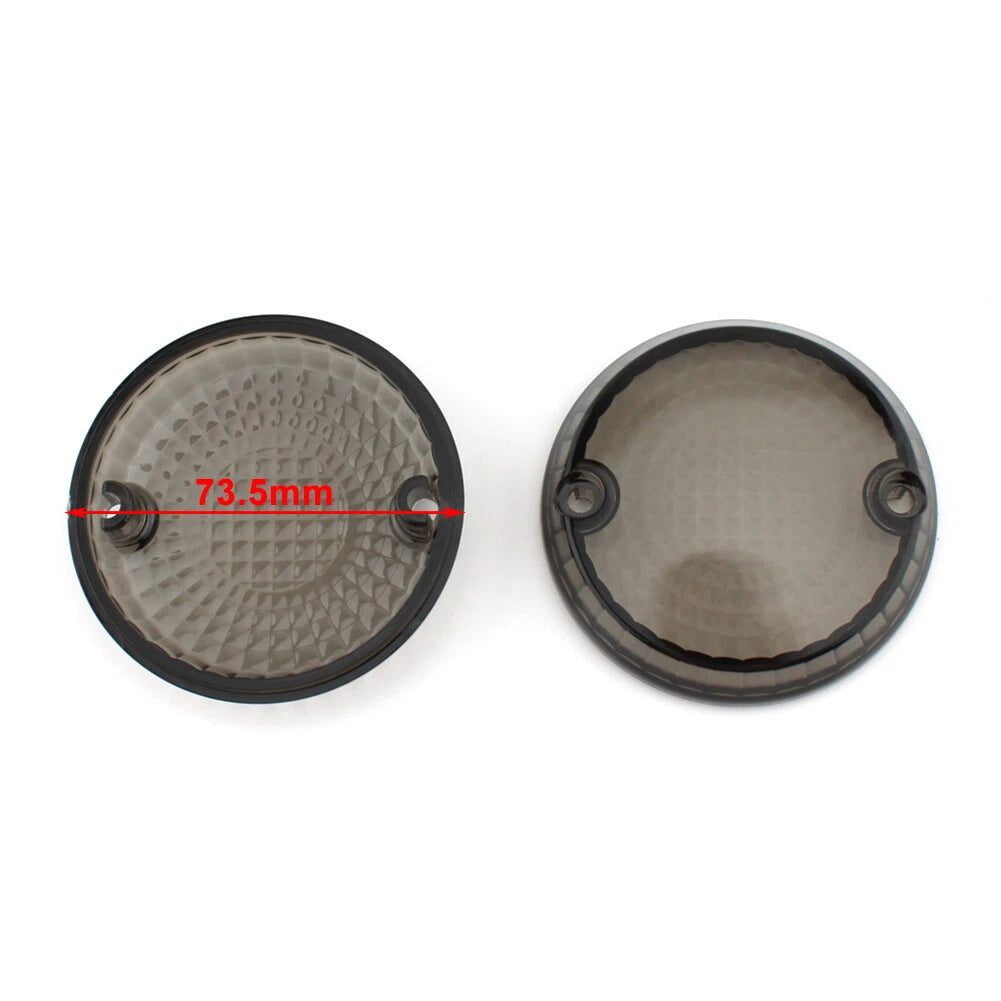 2pcs Turn Signal Lens Cover For Kawasaki Vulcan 1500 Classic Mean Streak Amber