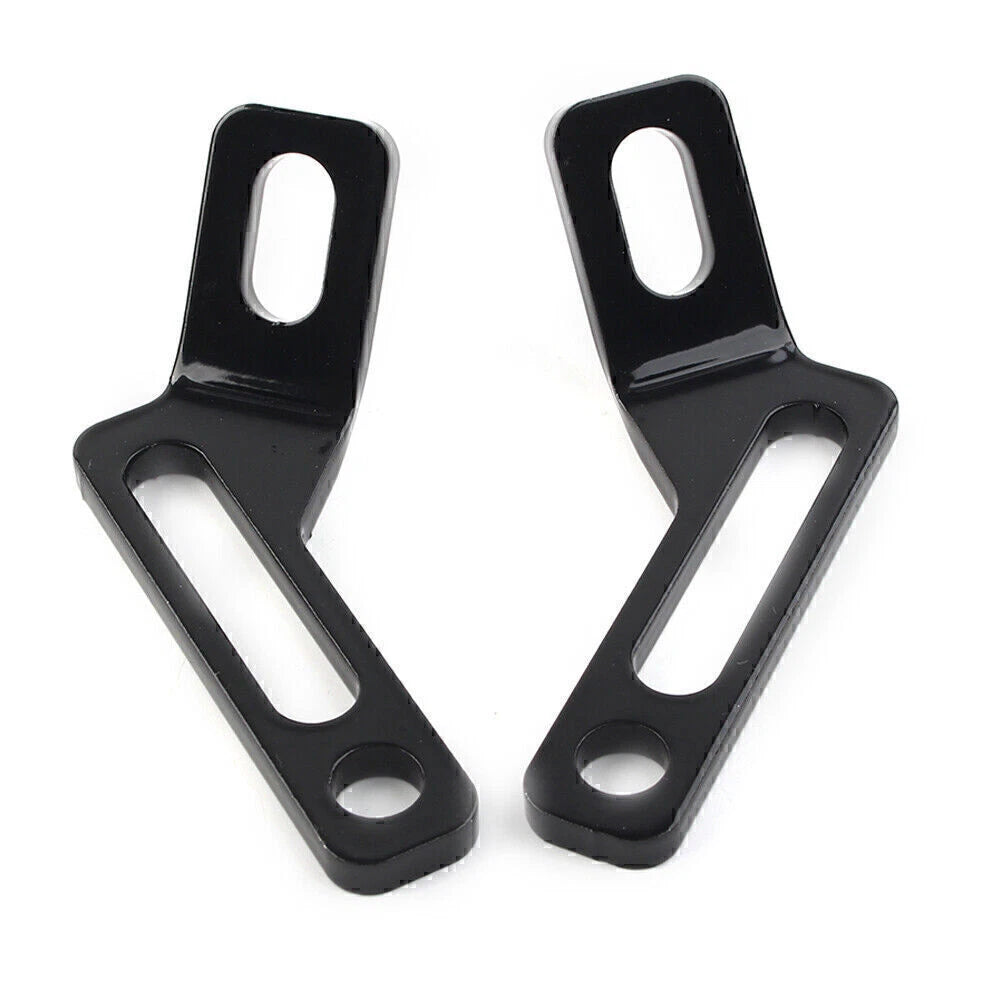 Rear Footrest Tie-Down Brackets For Harley Road King Electra Street Glide Black