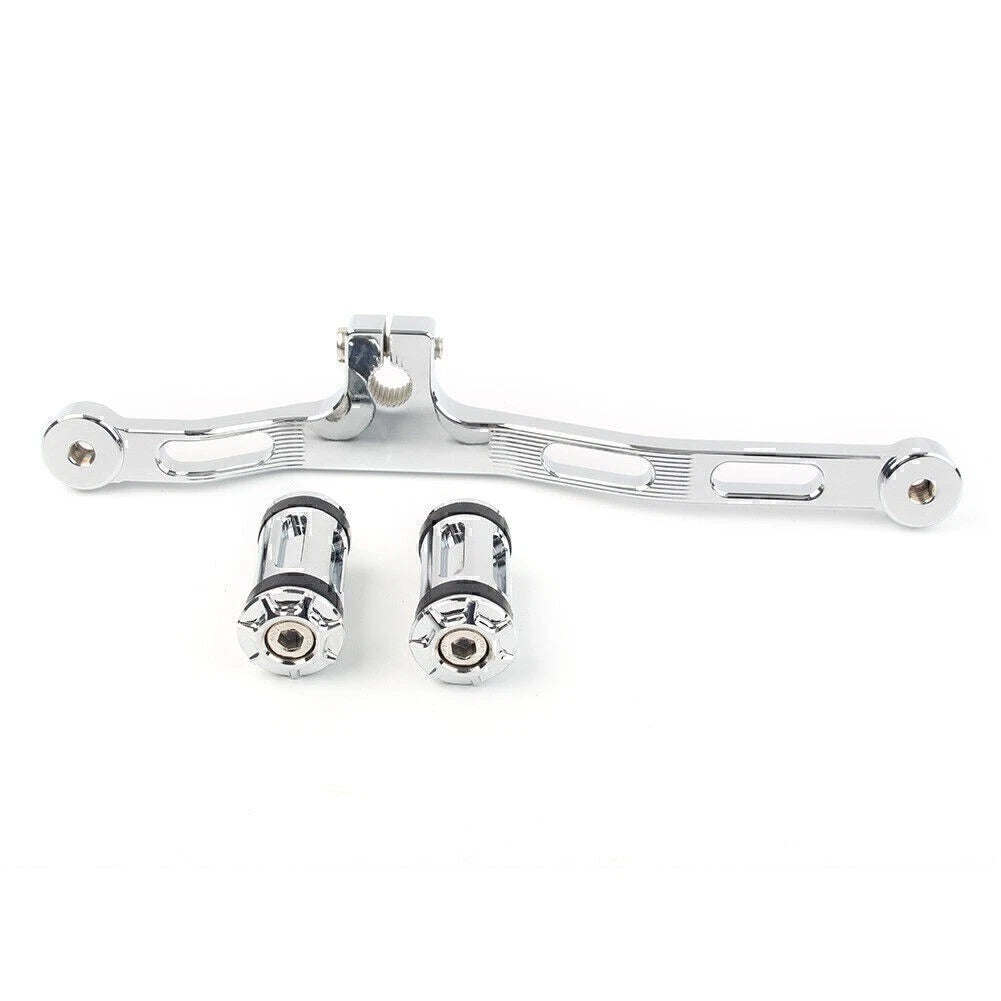 1x Chrome Head Shifter Lever For Harley Dyna 1991-2017 FXD Mid-Controls US