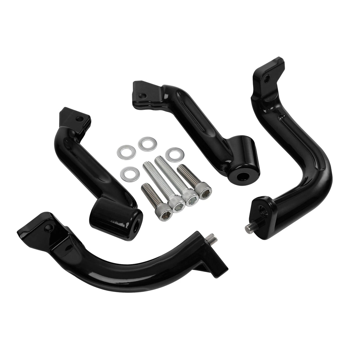 Driver Floorboard Footboard & Bracket For Harley Touring Road Glide 14-24 Black