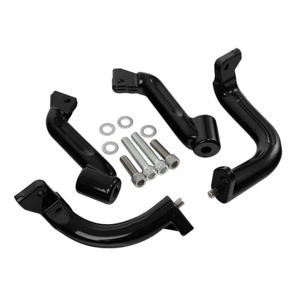 Driver Floorboard Footboard & Bracket For Harley Touring Road Glide 14-24 Black