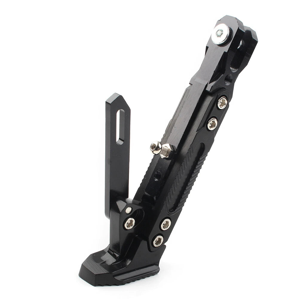 CNC Foot Support Side Stand Parking Leg Kickstand Adjustable Black Motorcycle US