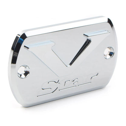 Front Brake Fluid Cap Reservoir Cover For Yamaha V Star XVS 650/950 Chrome US