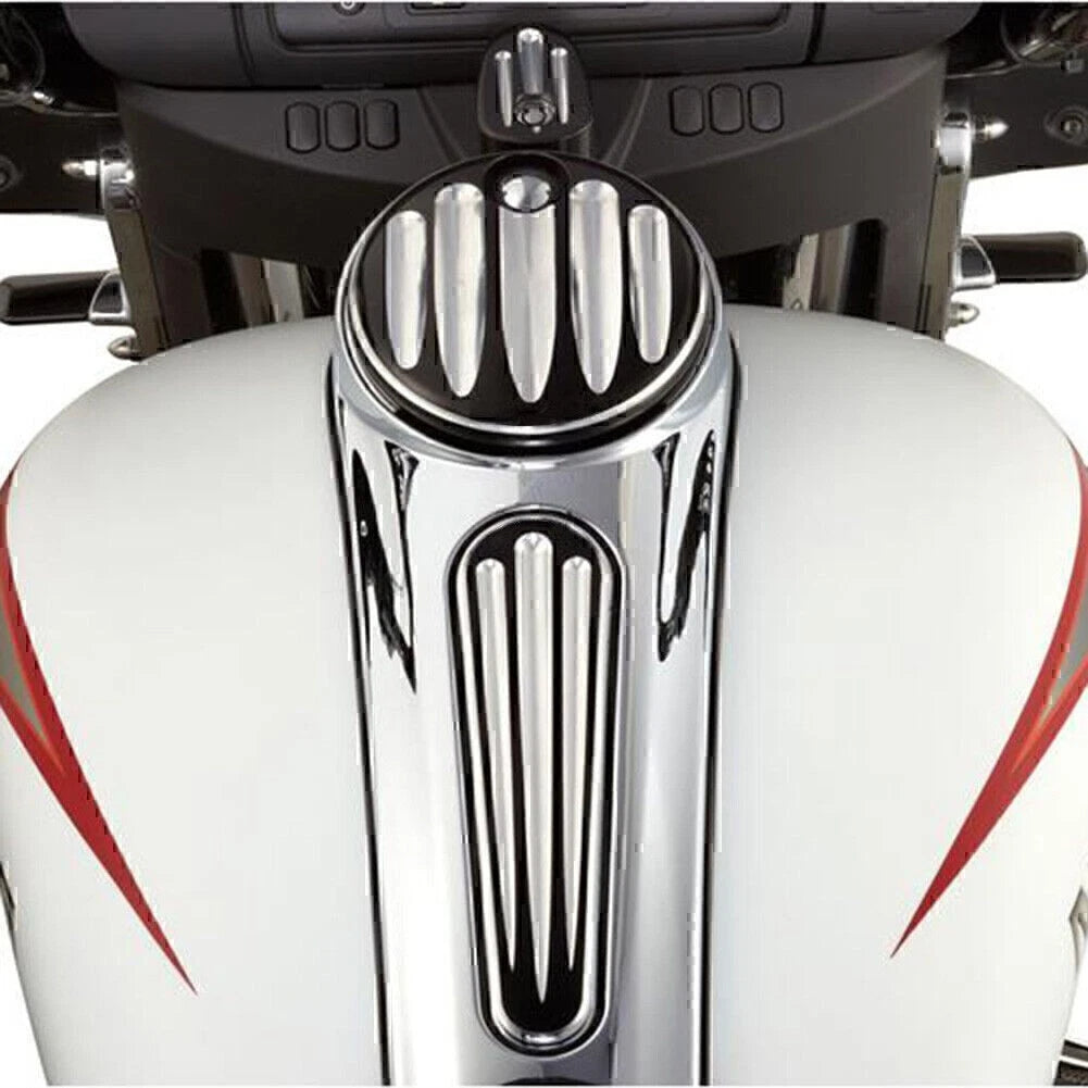 Ignition Switch Cover Fuel Tank Cap Kit for Harley Touring FLHX FLTRX 2014-2017