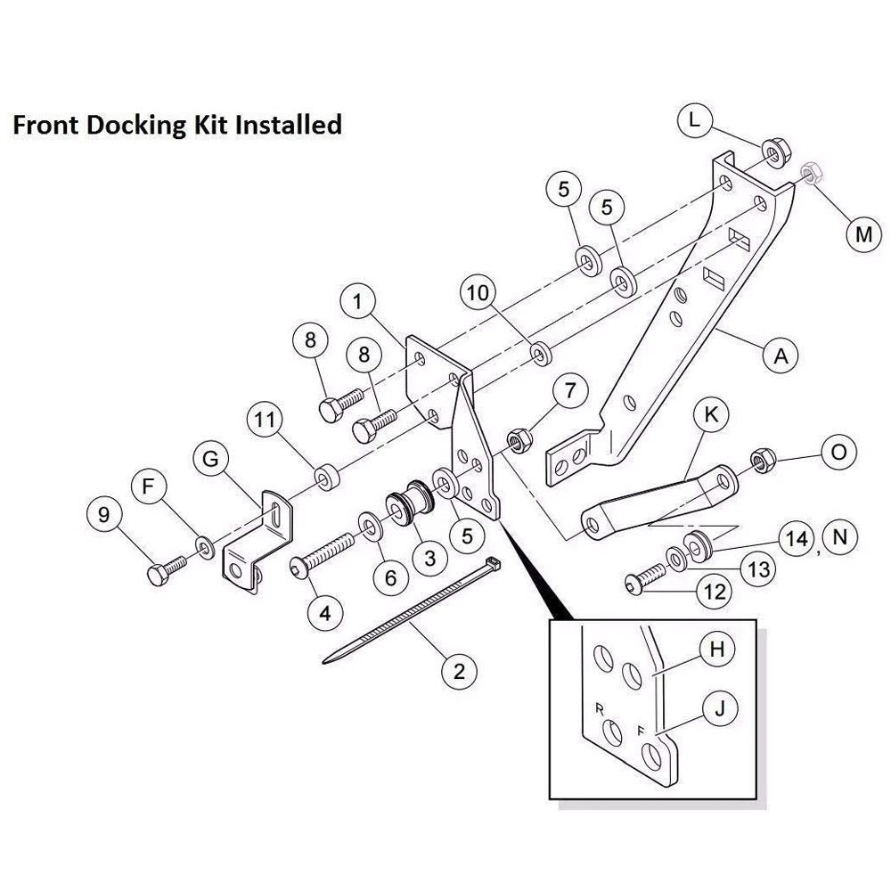 Front Docking Hardware Kit Fit For Harley Touring 1997-2008 98 Solo Luggage Rack