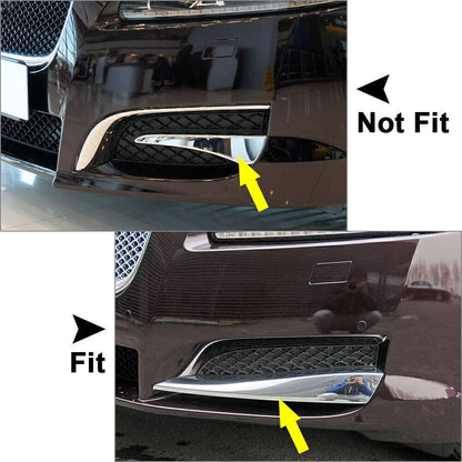 Fit Jaguar XF 2012-2015 Left Front Side Grille Chrome Molding Trim ABS Plastic
