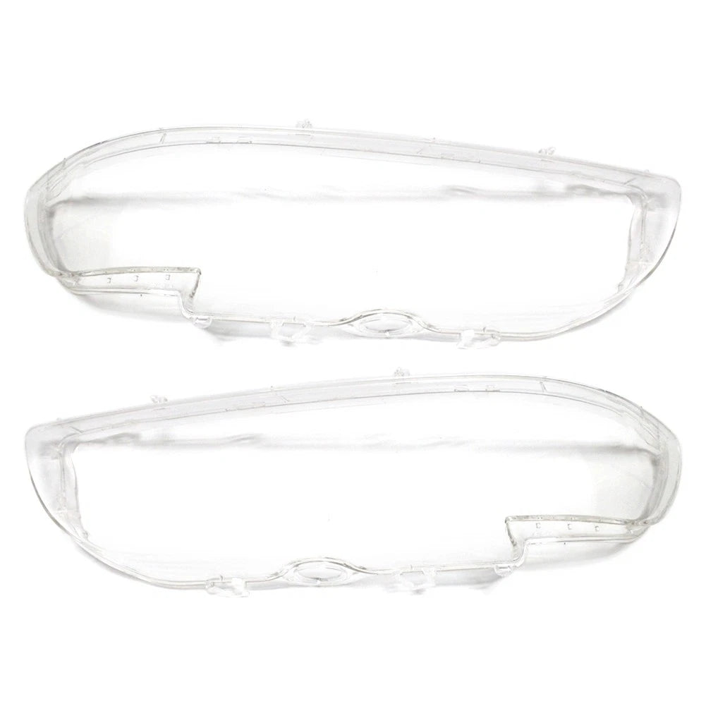 Front Headlight Lens Shell Cover Replacement Fit BMW 5 Series E39 2001-2003 PAIR