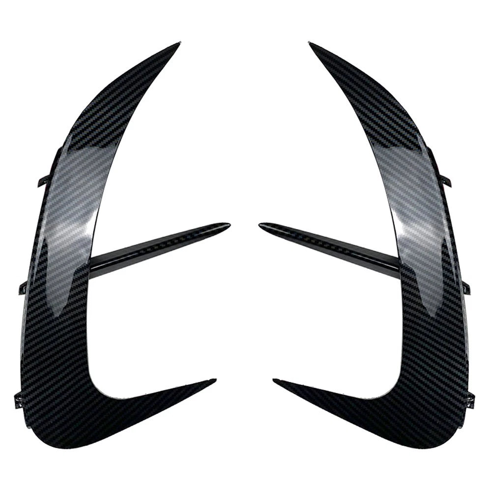 2X Rear Bumper Splitter Spoiler Canard Air Vent For Mercedes Benz C-Class W206