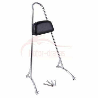 Detachable Passenger Sissy Bar Backrest Pad For Harley Sportster 1200 883 04-21