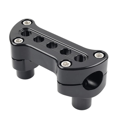 Handlebar Riser Top Clamp Mount For Harley Sportster Softail Dyna Road King Blk