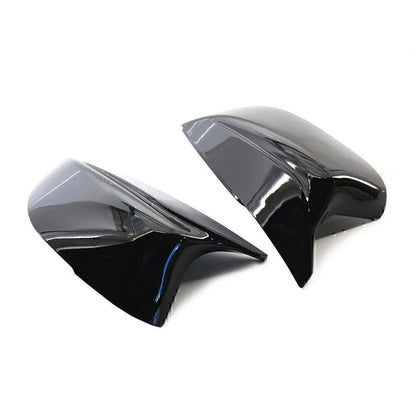 1 Pair Black Rear View Mirror Cover Trim For Infiniti Q50 Q60 QX30 Q70 2014+ 15