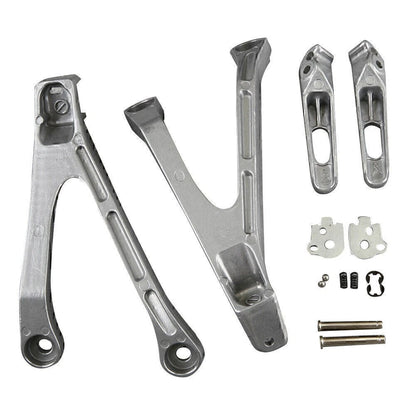2pcs Motorcycle Rear Rider Foot Pegs Bracket Fit Honda CBR1000RR 2008-11 Silver