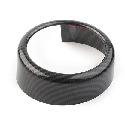 Front Grille Grill Logo Emblem Ring For Alfa Romeo Giulia 2017-2020 Carbon Fiber