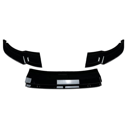 Front Bumper Spoiler Lip For For Volkswagen Tiguan Rline 2021-2023 Glossy Black
