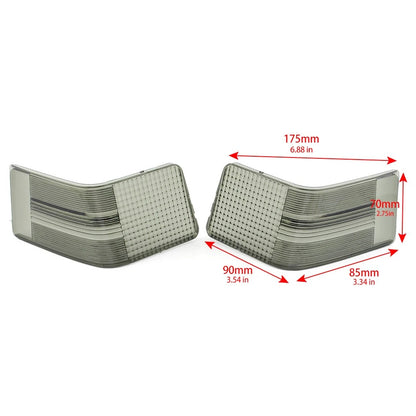 2pcs Red Trun Signal Lens For Harley Tour Glide Ultra Classic FLHTCU 1989-2013