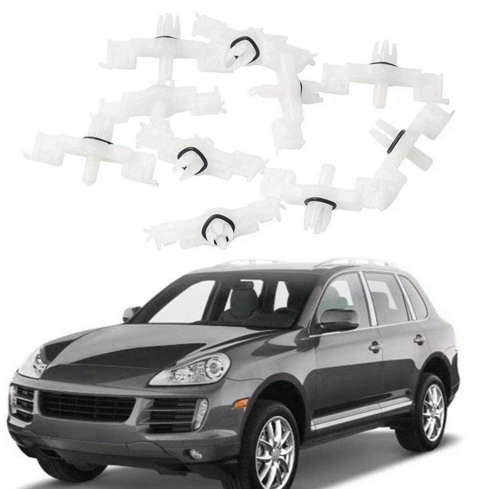 10x Door Sill Rail Scuff Plate Trim Clips Kit For Porsche Cayenne 03-06 08-10